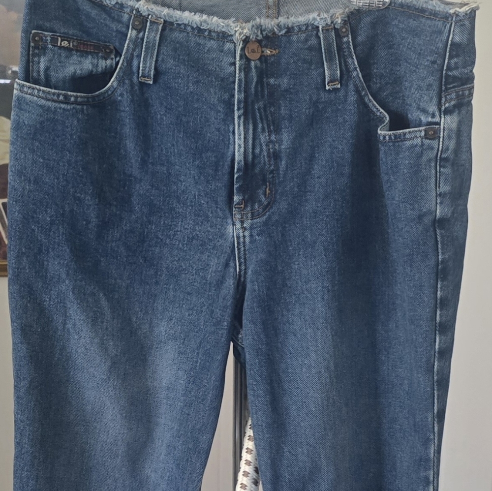 Vintage LEI Women's Blue Straight Leg Jeans